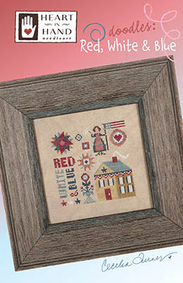 Doodles - Red, White & Blue (Heart in Hand)