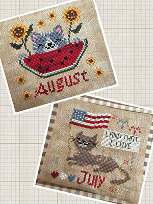 Cats of the Months - July & August (Romys Creations)