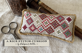 Rice Stitch Cushion (Shakespeare's Peddler)