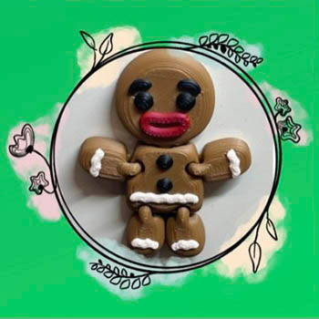 Needle Minder - Gingerbread Man (Barefoot Needleart)