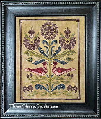 1750 Lancaster Country Fraktur (Three Sheep Studio)