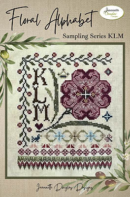 Floral Alphabet Sampling Series KLM (Jeannette Douglas)