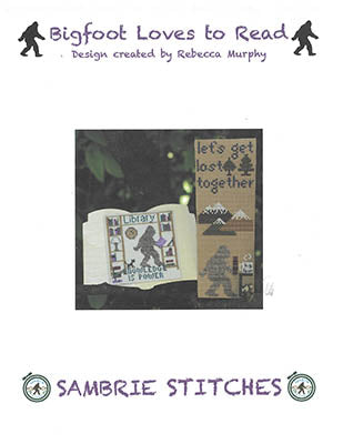 Bigfoot Loves to Read (SamBrie Stitches Designs)