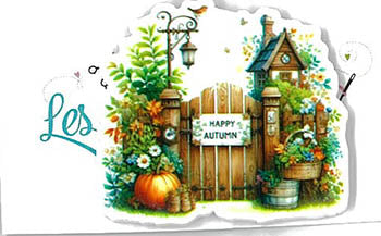 Happy Autumn Magnet (Les Petites Croix De Lucie)