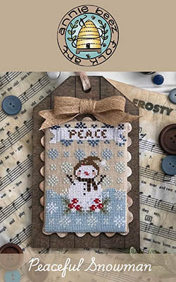 Peaceful Snowman (Annie Beez Folk Art)