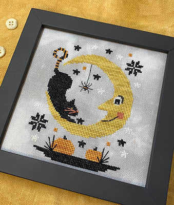 Halloween Moon (Stitches By Ethel)