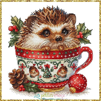 Christmas Animals Cups - Hedgehog (Les Petites Croix De Lucie)