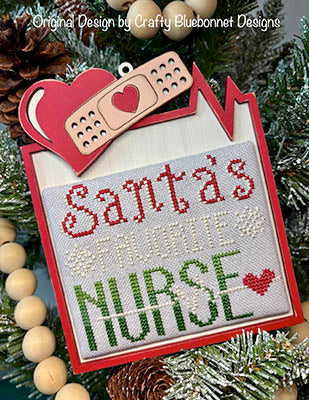 Santa's Favorite Nurse (Crafty Bluebonnet Designs)