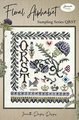 Floral Alphabet Sampling Series QRST (Jeannette Douglas)