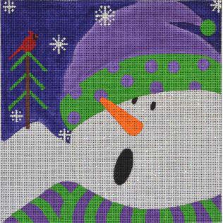 Graphic Snowman Polka Dots