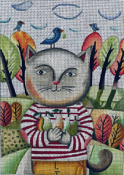 Nature Kitty 2 (Mindys Needlepoint)