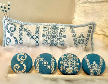 Snow Buttons & Pillow (Running with Needles and Scissors)