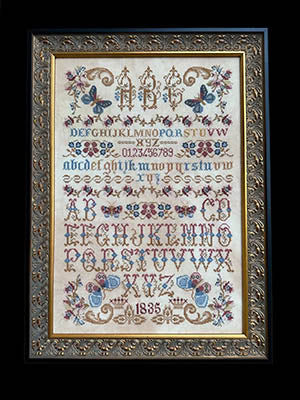 Butterflies Flowers And Letters Sampler (Twin Peak Primitives)