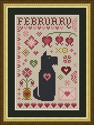 Dog Days Collection - Scottie February Dog (Happiness is HeartMade)