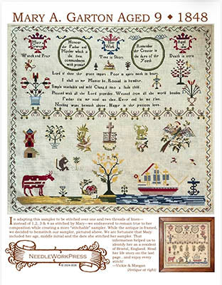 Mary A. Garton Aged 9 - 1848 (Needle WorkPress)