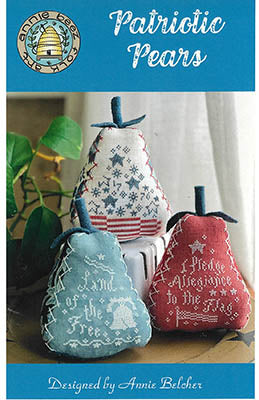 Patriotic Pears (Annie Beez Folk Art)