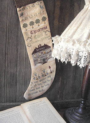 Christmas Carol Sock (Primitive Hare)
