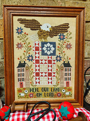 Heal Our Land Sampler (Quaint Rose NeedleArts)