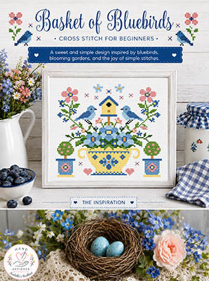 Basket Of Bluebirds (Anabellas)