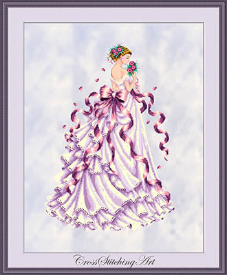 Lady Fleur (Cross Stitching Art)