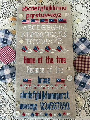 Home Of The Free Sampler (Romys Creations)