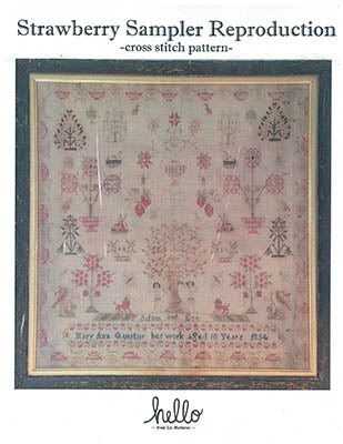Strawberry Sampler Reproduction (Hello From Liz Mathews)