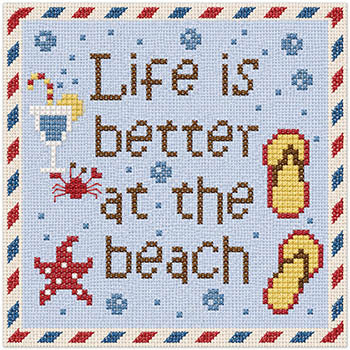 Life Is Better At The Beach (Romys Creations)
