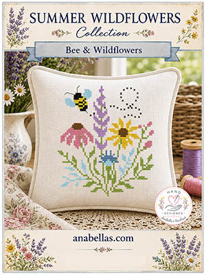 Summer Wildflower - Bee & Wildflowers (Anabellas)