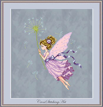 Auretta, The Windborne Wisp (Cross Stitching Art)