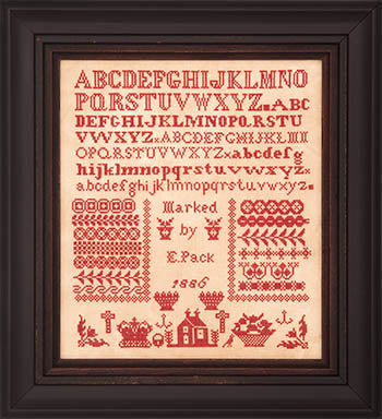 Emma Pack 1886 - Bristol Orphanage Sampler (Hands Across The Sea Samplers)