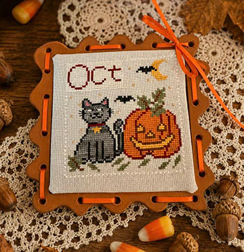 October - 12 Months With Romy and Sandy (Rebel Stitcher Designs)