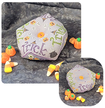 Trick Or Treat Biscornu (Wildflower Stitching)