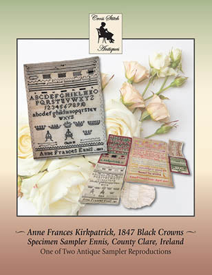 Anne Frances Kirkpatrick, 1847 Black Crowns (Cross Stitch Antiques)