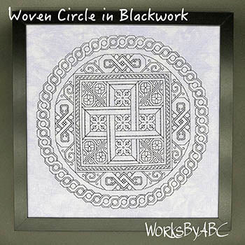 Woven Circle In Blackwork (Works by ABC)