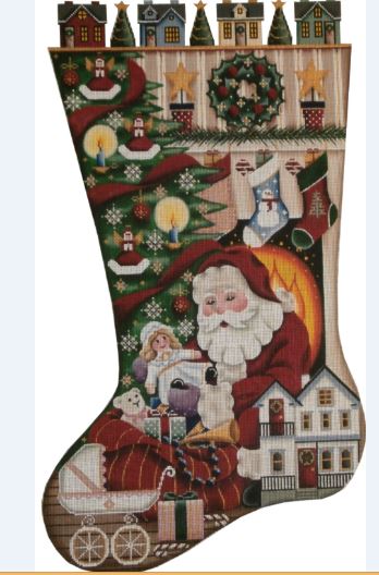 Santa's Gift (Girl) Christmas Stocking - 18ct