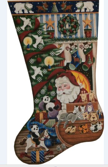 Noah's Ark Christmas Stocking - 18ct