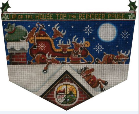 Restless Reindeer (Stocking Cuff) - 18ct