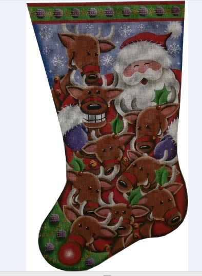 Santa Selfie Stocking - 18ct