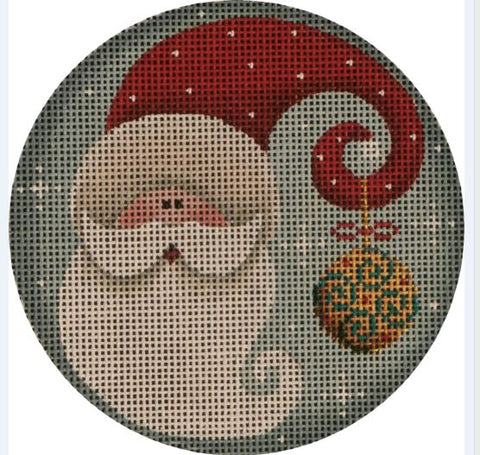 Spiral Santa Ornament