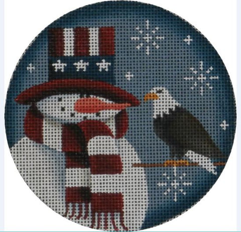 July Snowman Ornament