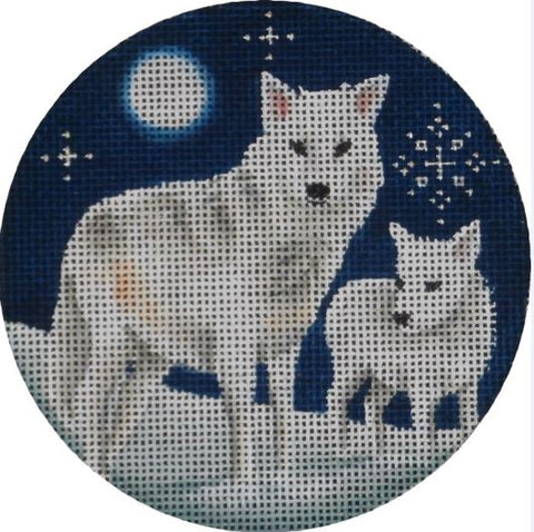 Arctic Wolves Ornament