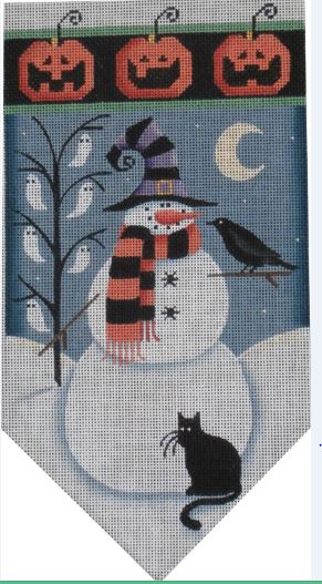 October Snowman Banner