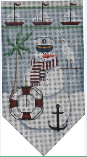 August Snowman Banner