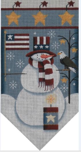 July Snowman Banner