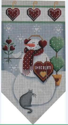 February Snowman Banner
