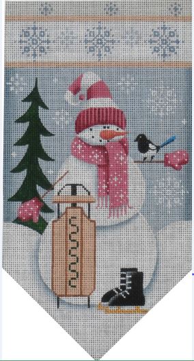 January Snowman Banner