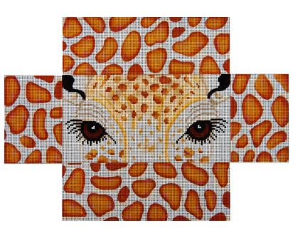 Playful Giraffe Eyes and Skin Brick Cover