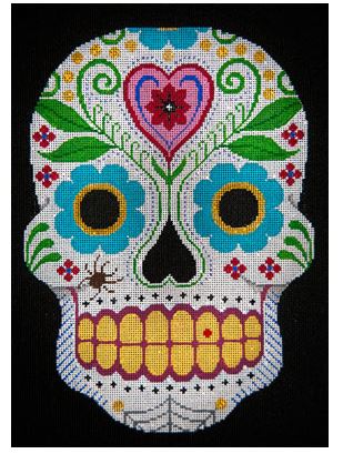 Day of the Dead with Hearts & Flowers