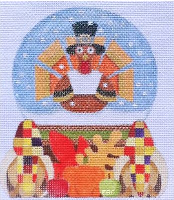 Thanksgiving Snow Globe