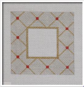 Square Silver  Frame Ornament